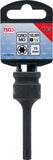 Kraft-Bit-Insats | Längd 75 mm | 12,5 mm (1/2") | T-Profil (för Torx) T45. BGS 5480-T45
