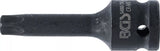 Kraft-Bit-Insats | Längd 75 mm | 12,5 mm (1/2") | T-Profil (för Torx) T55. BGS 5480-T55