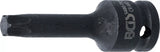 Kraft-Bit-Insats | Längd 75 mm | 12,5 mm (1/2") | T-Profil (för Torx) T55. BGS 5480-T55