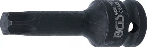 Kraft-Bit-Insats | Längd 75 mm | 12,5 mm (1/2") | T-Profil (för Torx) T60. BGS 5480-T60