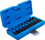 Kraft-Bit-Insats-sats | 12,5 mm (1/2") | T-Profil (för Torx) T20 - T70 | 9 delar. BGS 5480
