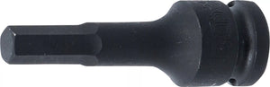 Kraft-Bit-Insats | Längd 75 mm | 12,5 mm (1/2") | Inre sexkant 10 mm. BGS 5481-M10