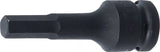 Kraft-Bit-Insats | Längd 75 mm | 12,5 mm (1/2") | Inre sexkant 10 mm. BGS 5481-M10