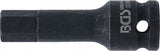 Kraft-Bit-Insats | Längd 75 mm | 12,5 mm (1/2") | Inre sexkant 14 mm. BGS 5481-M14