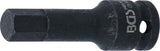 Kraft-Bit-Insats | Längd 75 mm | 12,5 mm (1/2") | Inre sexkant 14 mm. BGS 5481-M14