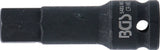 Kraft-Bit-Insats | Längd 75 mm | 12,5 mm (1/2") | Inre sexkant 17 mm. BGS 5481-M17