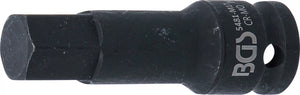 Kraft-Bit-Insats | Längd 75 mm | 12,5 mm (1/2") | Inre sexkant 17 mm. BGS 5481-M17