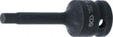 Kraft-Bit-Insats | Längd 75 mm | 12,5 mm (1/2") | Inre sexkant 7 mm. BGS 5481-M7