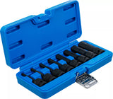 Kraft-Bit-Insats-sats | 12,5 mm (1/2") | Inre sexkant 5 - 19 mm | 8 delar. BGS 5481