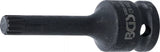 Kraft-Bit-Insats | Längd 75 mm | 12,5 mm (1/2") | Inre mångtandad (för XZN) M10. BGS 5482-M10