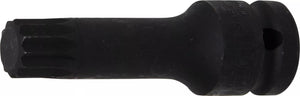 Kraft-Bit-Insats | Längd 78 mm | 12,5 mm (1/2") | Inre mångtandad (för XZN) M16. BGS 5482-M16