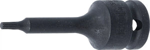 Kraft-Bit-Insats | Längd 75 mm | 12,5 mm (1/2") | Inre mångtandad (för XZN) M4. BGS 5482-M4