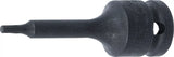 Kraft-Bit-Insats | Längd 75 mm | 12,5 mm (1/2") | Inre mångtandad (för XZN) M4. BGS 5482-M4