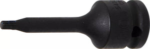 Kraft-Bit-Insats | Längd 75 mm | 12,5 mm (1/2") | Inre mångtandad (för XZN) M5. BGS 5482-M5