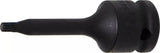 Kraft-Bit-Insats | Längd 75 mm | 12,5 mm (1/2") | Inre mångtandad (för XZN) M5. BGS 5482-M5