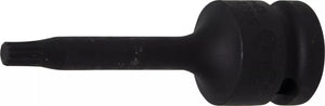 Kraft-Bit-Insats | Längd 75 mm | 12,5 mm (1/2") | Inre mångtandad (för XZN) M6. BGS 5482-M6