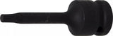 Kraft-Bit-Insats | Längd 75 mm | 12,5 mm (1/2") | Inre mångtandad (för XZN) M6. BGS 5482-M6