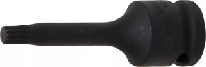 Kraft-Bit-Insats | Längd 75 mm | 12,5 mm (1/2") | Inre mångtandad (för XZN) M8. BGS 5482-M8