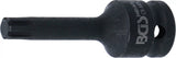 Kraft-Bit-Insats | Längd 75 mm | 12,5 mm (1/2") | Kil-profil (för RIBE) M10. BGS 5483-M10