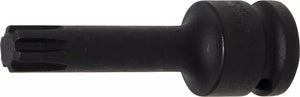Kraft-Bit-Insats | Längd 75 mm | 12,5 mm (1/2") | Kil-profil (för RIBE) M12. BGS 5483-M12