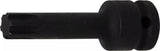 Kraft-Bit-Insats | Längd 75 mm | 12,5 mm (1/2") | Kil-profil (för RIBE) M13. BGS 5483-M13