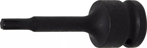 Kraft-Bit-Insats | Längd 75 mm | 12,5 mm (1/2") | Kil-profil (för RIBE) M6. BGS 5483-M6