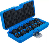 Kraft-Bit-Insats-sats | 12,5 mm (1/2") | Kil-profil (för Ribe) M5 - M14 | 9 delar. BGS 5483