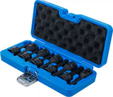 Kraft-Bit-Insats-sats | 12,5 mm (1/2") | Kil-profil (för Ribe) M5 - M14 | 9 delar. BGS 5483