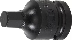 Kraft-Bit-Insats | Längd 42 mm | 12,5 mm (1/2") | Inre sexkant 10 mm. BGS 5485-10