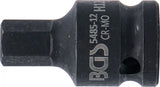 Kraft-Bit-Insats | Längd 42 mm | 12,5 mm (1/2") | Inre sexkant 12 mm. BGS 5485-12