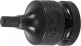Kraft-Bit-Insats | Längd 42 mm | 12,5 mm (1/2") | Inre sexkant 6 mm. BGS 5485-6