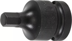 Kraft-Bit-Insats | Längd 42 mm | 12,5 mm (1/2") | Inre sexkant 8 mm. BGS 5485-8