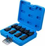Kraft-Bit-Insats-sats | 12,5 mm (1/2") | Inre sexkant 5 - 19 mm | 9 delar. BGS 5485