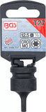 Kraft-Bit-Insats | Längd 42 mm | 12,5 mm (1/2") | T-Profil (för Torx) T27. BGS 5486-T27