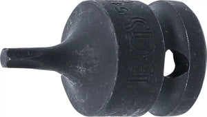 Kraft-Bit-Insats | Längd 42 mm | 12,5 mm (1/2") | T-Profil (för Torx) T27. BGS 5486-T27