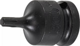 Kraft-Bit-Insats | Längd 42 mm | 12,5 mm (1/2") | T-Profil (för Torx) T30. BGS 5486-T30