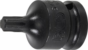 Kraft-Bit-Insats | Längd 42 mm | 12,5 mm (1/2") | T-Profil (för Torx) T45. BGS 5486-T45
