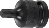 Kraft-Bit-Insats | Längd 42 mm | 12,5 mm (1/2") | T-Profil (för Torx) T45. BGS 5486-T45
