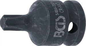 Kraft-Bit-Insats | Längd 42 mm | 12,5 mm (1/2") | T-Profil (för Torx) T50. BGS 5486-T50