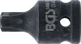 Kraft-Bit-Insats | Längd 42 mm | 12,5 mm (1/2") | T-Profil (för Torx) T55. BGS 5486-T55