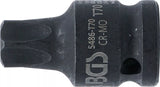 Kraft-Bit-Insats | Längd 42 mm | 12,5 mm (1/2") | T-Profil (för Torx) T70. BGS 5486-T70