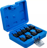 Kraft-Bit-Insats-sats | 12,5 mm (1/2") | T-Profil (för Torx) T20 - T70 | 9 delar. BGS 5486