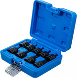 Kraft-Bit-Insats-sats | 12,5 mm (1/2") | T-Profil (för Torx) T20 - T70 | 9 delar. BGS 5486