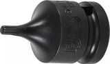 Kraft-Bit-Insats | Längd 43 mm | 12,5 mm (1/2") | Inre mångtandad (för XZN) M4. BGS 5487-M4