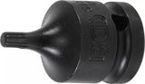 Kraft-Bit-Insats | Längd 43 mm | 12,5 mm (1/2") | Inre mångtandad (för XZN) M5. BGS 5487-M5