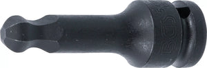 Kraft-Bit-Insats | Längd 75 mm | 12,5 mm (1/2") | Inre sexkant med kulhuvud 12 mm. BGS 5488-12