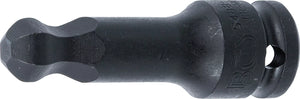 Kraft-Bit-Insats | Längd 75 mm | 12,5 mm (1/2") | Inre sexkant med kulhuvud 14 mm. BGS 5488-14