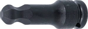 Kraft-Bit-Insats | Längd 75 mm | 12,5 mm (1/2") | Inre sexkant med kulhuvud 15 mm. BGS 5488-15