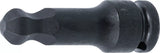 Kraft-Bit-Insats | Längd 75 mm | 12,5 mm (1/2") | Inre sexkant med kulhuvud 15 mm. BGS 5488-15