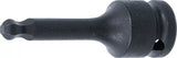 Kraft-Bit-Insats | Längd 75 mm | 12,5 mm (1/2") | Inre sexkant med kulhuvud 8 mm. BGS 5488-8